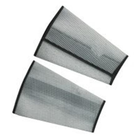 Stanco 7 In. Medium Cane Mesh Sleeves, Long Cloth Hook And Eye Closure - White 703-CMW7VC-M